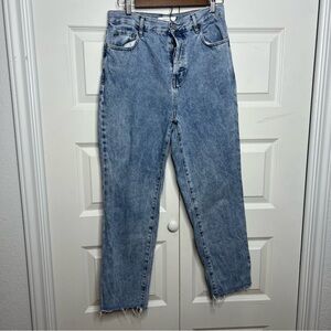 PacSun High Rise Straight Leg Jeans Button Fly Light Wash Size 28